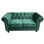 Sofa chester 2 plazas con tapizado velvet esmeralda - 1