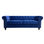 Sofa chester 3 plazas con tapizado velvet azul marino - 1