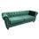 Sofa chester 3 plazas con tapizado velvet esmeralda - Foto 2