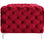 Sofa chester royal 2 plazas con terciopelo rojo royal - Foto 3