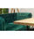 Sofá de 2 plazas Chesterfield tapizado en tela velvet verde, 166 cm(ancho) 75 - 2