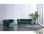 Sofá de diseño clásico Vintage 1 plaza Tejido Velvet verde Modelo Chesterfield - Foto 2