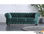 Sofá de diseño clásico Vintage de 3 plazas en Tejido Velvet verde Chesterfield - Foto 3