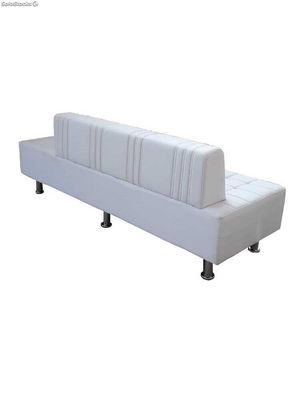 Sofa de espera cibeles tapiz blanco - Foto 4