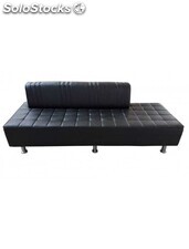 Sofa de espera cibeles tapiz negro
