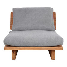 Sofá de madera tapizado kubu
