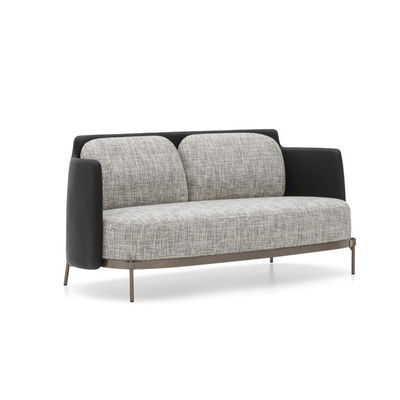 sofá de perna de metal de madeira de luxo moderno conjunto para sala de estar