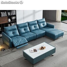 sofá de tela eléctrico multifuncional italiano esquina