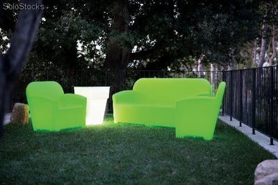 Sofa design de polietileno plastica con luz led Acapulco - Foto 2