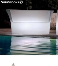 Sofa design de polietileno plastica con luz led Cairo