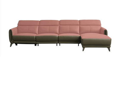 Sofá diván de cuero minimalista italiano de tres asientos, sofá lateral con - Foto 4