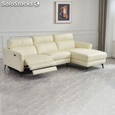 Sofá esquinero minimalista moderno para sala de estar, combinación de tres asien