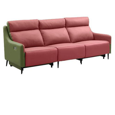 Sofá inteligente de cuero minimalista italiano para sala de estar, fila recta - Foto 4