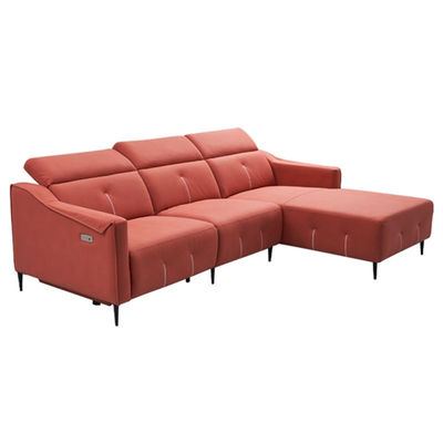 Sofá italiano minimalista de tela combinada para sala de estar, sofá chaise long - Foto 2