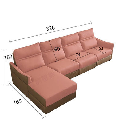 Sofá multifuncional moderno minimalista nórdico combinación de sala de estar - Foto 3
