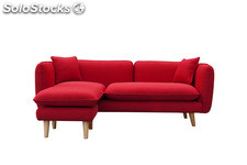 Sofa Nordico Cheslong Helsinki Rojo