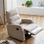 Sofá nórdico pequeño para apartamento, sofá individual de tela multifuncional - Foto 5