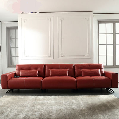 Sofá suave de cuero ligero de lujo, sofá de cine con cápsula espacial, combinaci - Foto 3