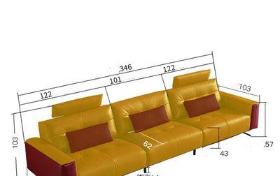 Sofá suave de cuero ligero de lujo, sofá de cine con cápsula espacial, combinaci - Foto 4