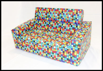 SofaCama para bebé diseño Distorsión Rubic-Multicolor