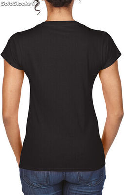 Soft style ladie&#39;s v-neck t-shirt t-shirt de senhora com decote em v