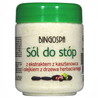 Sól do stóp z kasztanowcem i olejkiem z drzewa herbacianego BINGOSPA