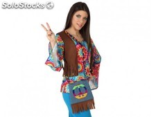Solapa bolso hippy multicolor flecos