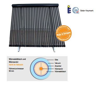 Solar Heatpipe Kollektoren Prince KHP 4000 Vakuumröhrenkollektormodul - Foto 2