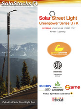 Solar street light 60/70/80/90/100/120Watts/Módulo solar cilíndrico Greenpower K