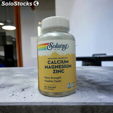 Solaray Calcium Magnesium Zinc - 100 Vegetarian Capsules