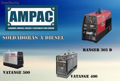 Soldadora lincoln a diesel y gasolina en venta (ampac)