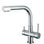 Solid Brass double Handle Chrome three Way Kitchen Faucet for Reverse Osmosis - 1