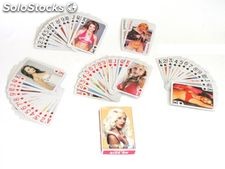 Solidne karty do gry talia poker brydż z gwiazdami