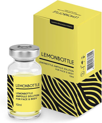 Solución de ampollas inyección lipólitica 5 viales x 10 ml botella de limón inye - Foto 4