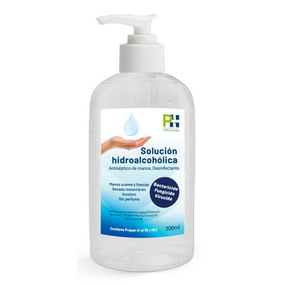 Solución hidroalcohólica -Botella 500ml. con dosificador