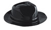 Sombrero alcapone plastico negro, 12