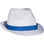 Sombrero blanco con banda de color - Foto 2