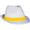 Sombrero blanco con banda de color - Foto 3