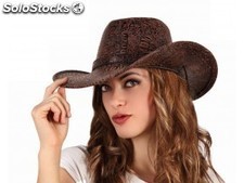 Sombrero cowboy estampado marron 38CM