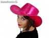 Sombrero cowboy lentejuelas rosa