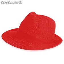 Sombrero de ala ancha rojo