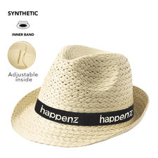 Sombrero de alta calidad en material sintético y acabado natural