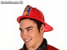 Sombrero de bombero en plastico
