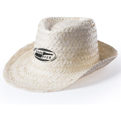 Sombrero de paja en color natural con confortable cinta