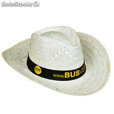 Sombrero de paja natur con cinta grabada a 1 color