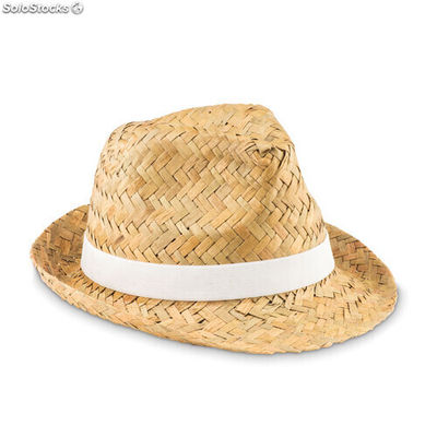 Sombrero de paja natural blanco MIMO9844-06