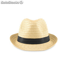 Sombrero de paja negro MIMO9341-03