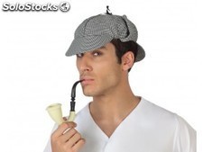 Sombrero detective y pipa 18X28 cms