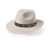 Sombrero en fibra sintética de alta calidad. Con cinta