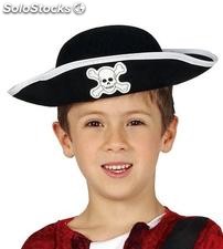 Sombrero fieltro pirata infantil